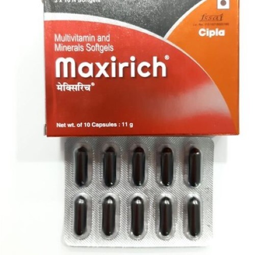 Cipla Maxirich Multivitamin For Men Women With Essential Nutrients