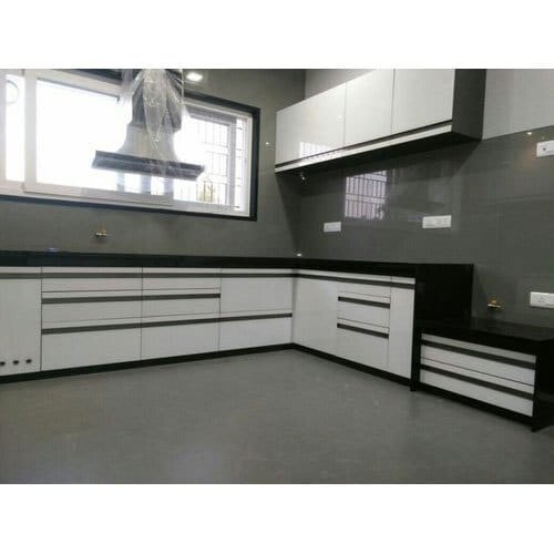 White Modern Pvc Modular Kitchen Cabinet Base Mounted At Best Price In