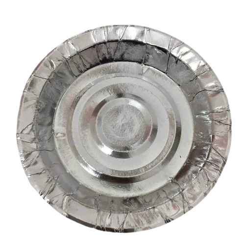 Heat And Cold Resistance Silver Foil Paper Plate At Best Price In