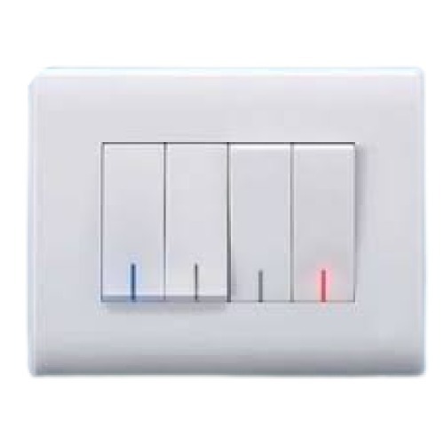 Simple Design Plain White Modular Electrical Switch Boards Application