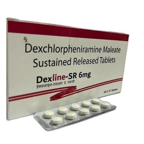 Dexline Sr Dexchlorpheniramine Maleate Sustained Released Tablets