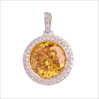 Sterling Silver Setting Gemstone Pendant