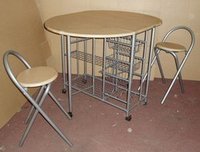 Metal Bar Table and Chair Set