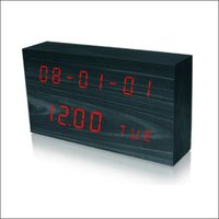 Digital Wooden Clock