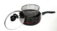 Aluminum Deep Fryer With Metal Basket