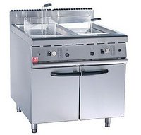 Gas 2-Tank Fryer (2-Basket) with Cabinet