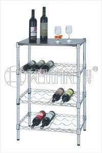 Adjustable Modern Metal Bottle Rack Holder