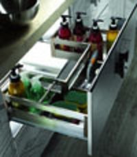 U-Shaped Stainless Steel Panel Pullout Basket