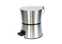 Stainless Steel Hourglass Shape Trash Can