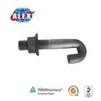 Customized Designed Fasteners Hook Bolt with Flange Nut