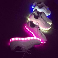 2016 Fashion Pu Leather Usb Led Light Shoes