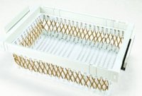 Wardrobe Rattan Storage Drawer Basket for Laundry and PVC Material
