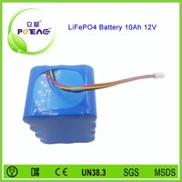 lifepo4 battery cell battery pack 12v 10ah