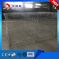 Galfan or PVC Coated Gabion Box Stone Cage Netting Gabion baskets