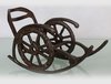 Cast Iron Rocking Chair Wine Bottle Holder