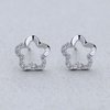 S925 Silver Stud Earrings Temperament Inlaid Silver Jewelry Earring
