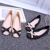 Imitate Pu Leather Bowknot Women Shoes Pvc Lady Flat