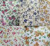 Printed Floral Glitter PU Synthetic Leather