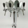 4 Way Chrome Plated Brass Cobra Beer Tower for Bar Equipment