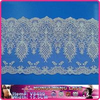 White Cotton Apparel Embroidery Cotton Lace