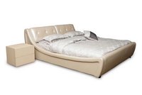 Upholstery Bed with Leather, PU or Fabric