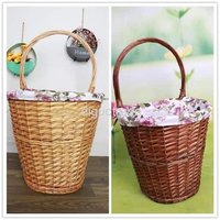 Handmade Wicker Picnic Basket (Storage Basket Fruit Basket)