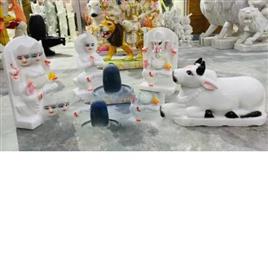 Makrana Marble Shiv Parivar Murti Size 1fit At Best Price In Alwar