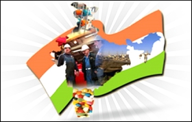 industry india map flag