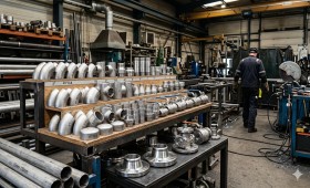 Stainless Steel Pipe Fittings and Industrial Engineering Components