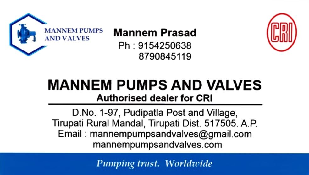 Mannem Pumps and Valves