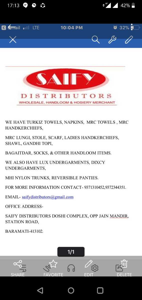 Saify Distributors