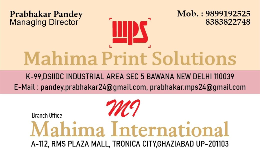 MAHIMA PRINT SOLUTIONS