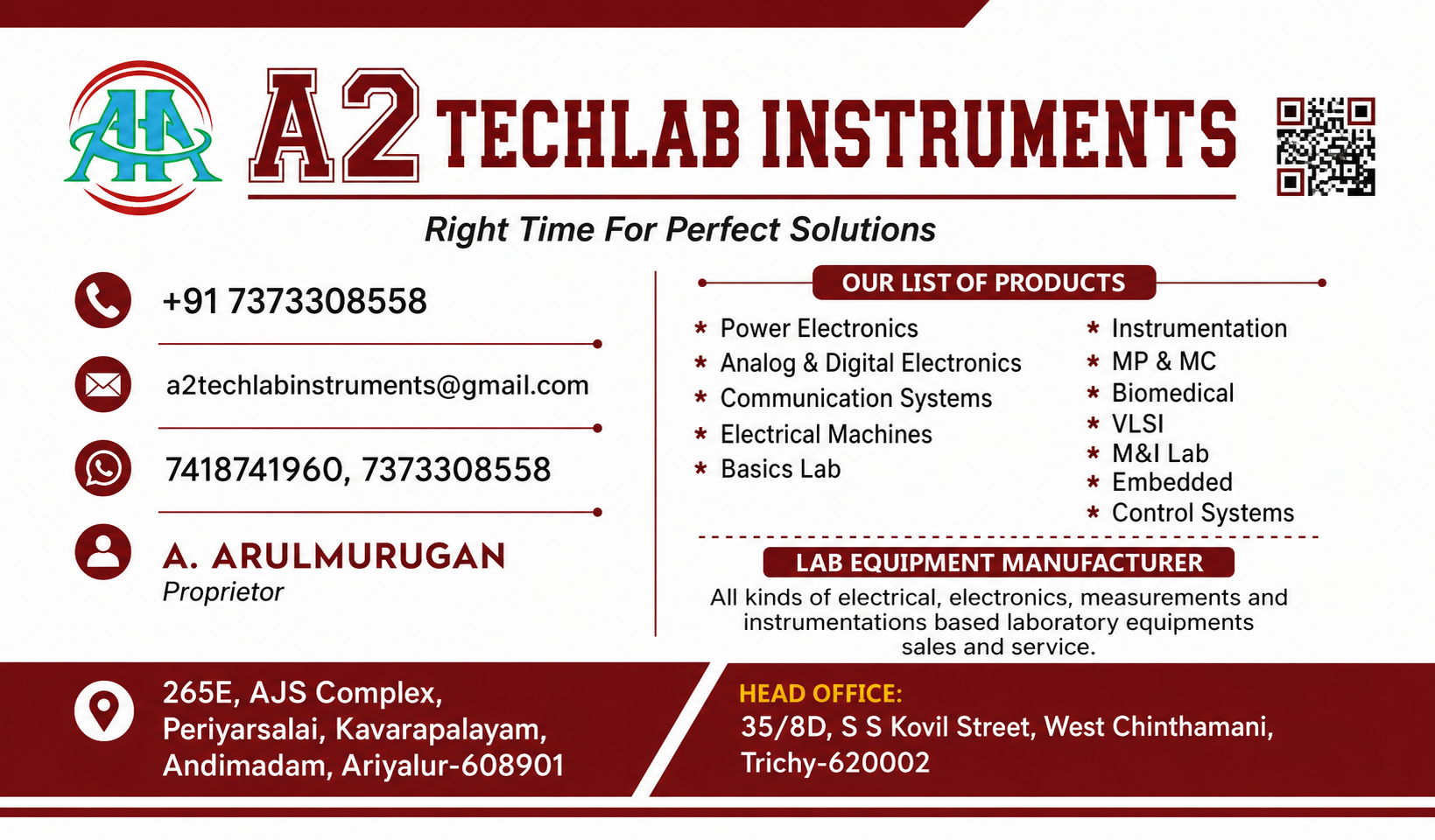 A2 Tech Lab Instruments