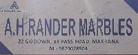 A. H. RANDER MARBLES