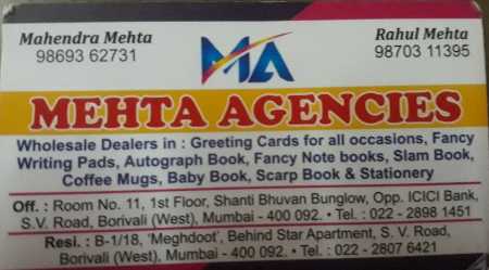 MEHTA AGENCIES