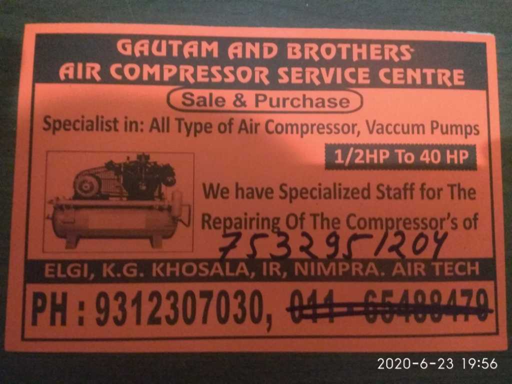 Gautam and Brothers Air Compressors Service Centre