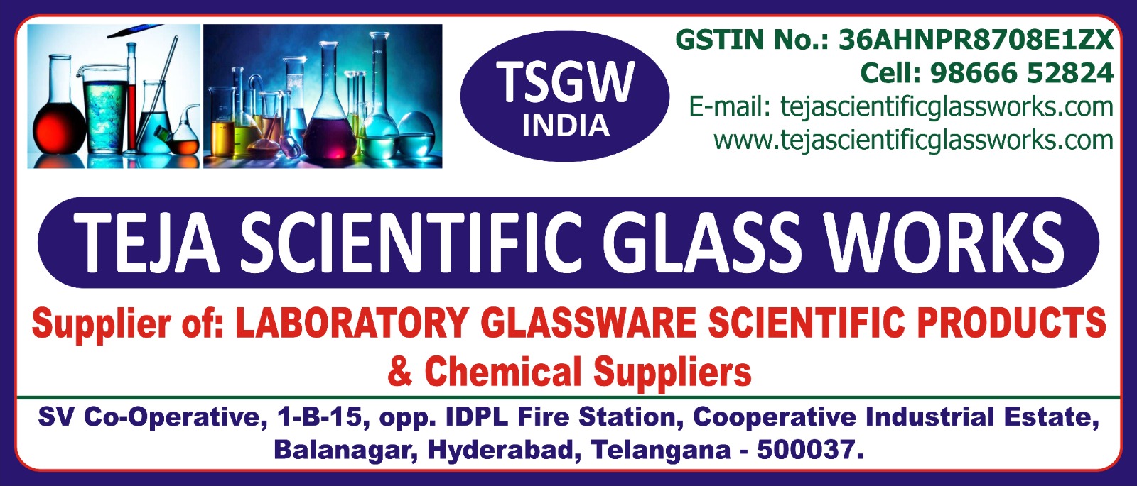 TEJA SCIENTIFIC GLASS WORKS