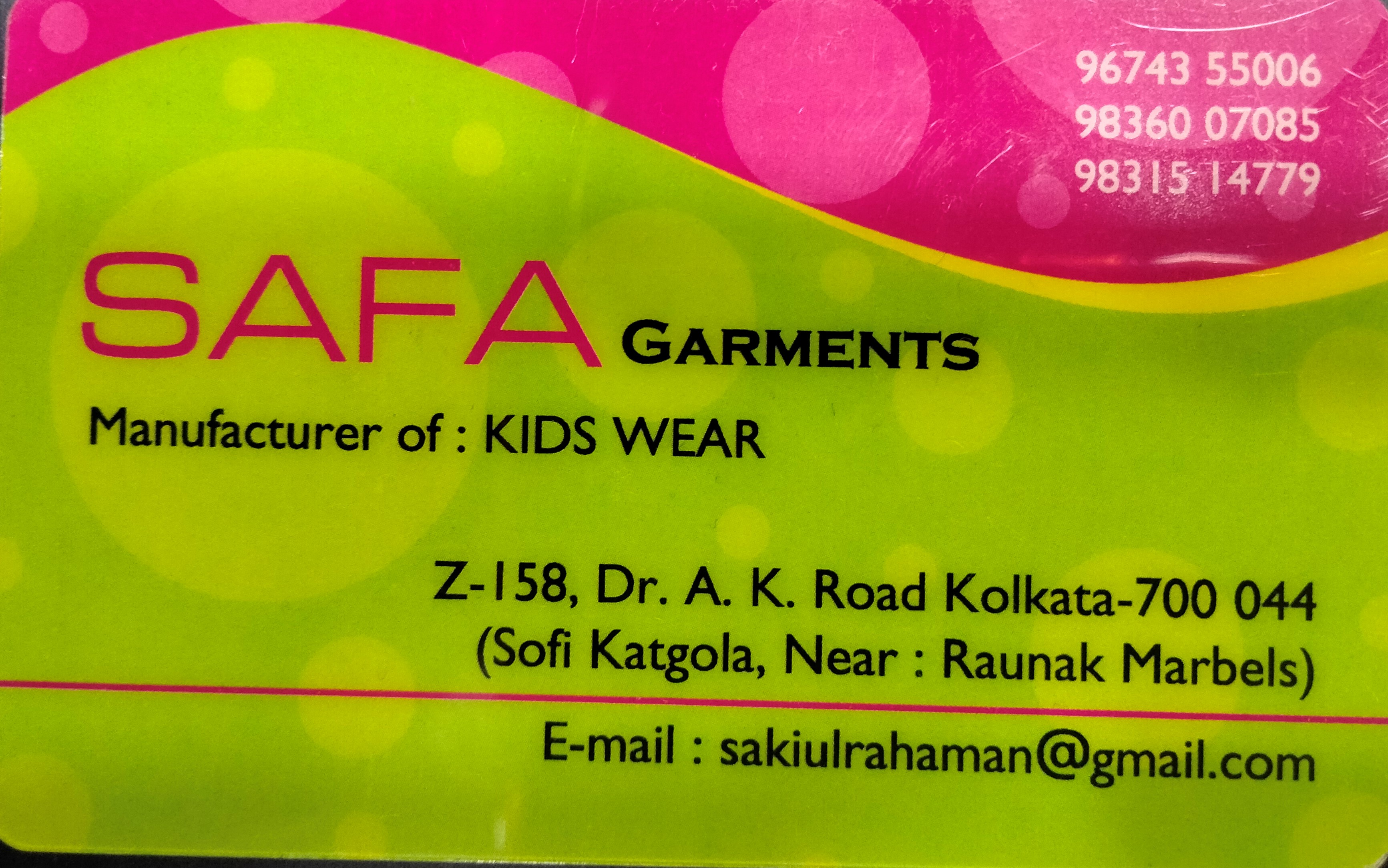 SAFA GARMENTS