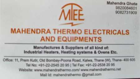 MAHENDRA THERMO ELECTRICALS AND EQUIPMENT