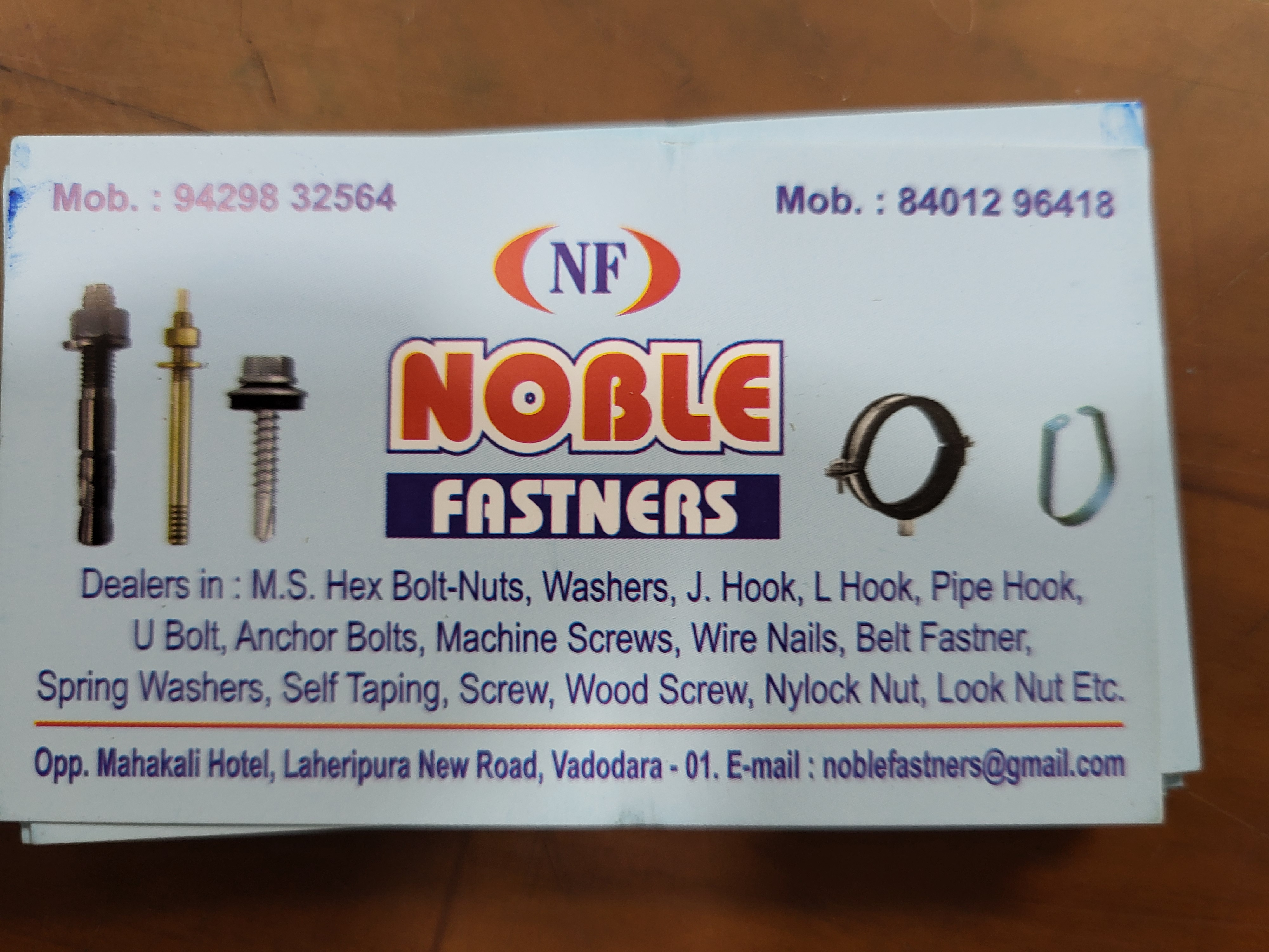 NOBLE FASTNERS
