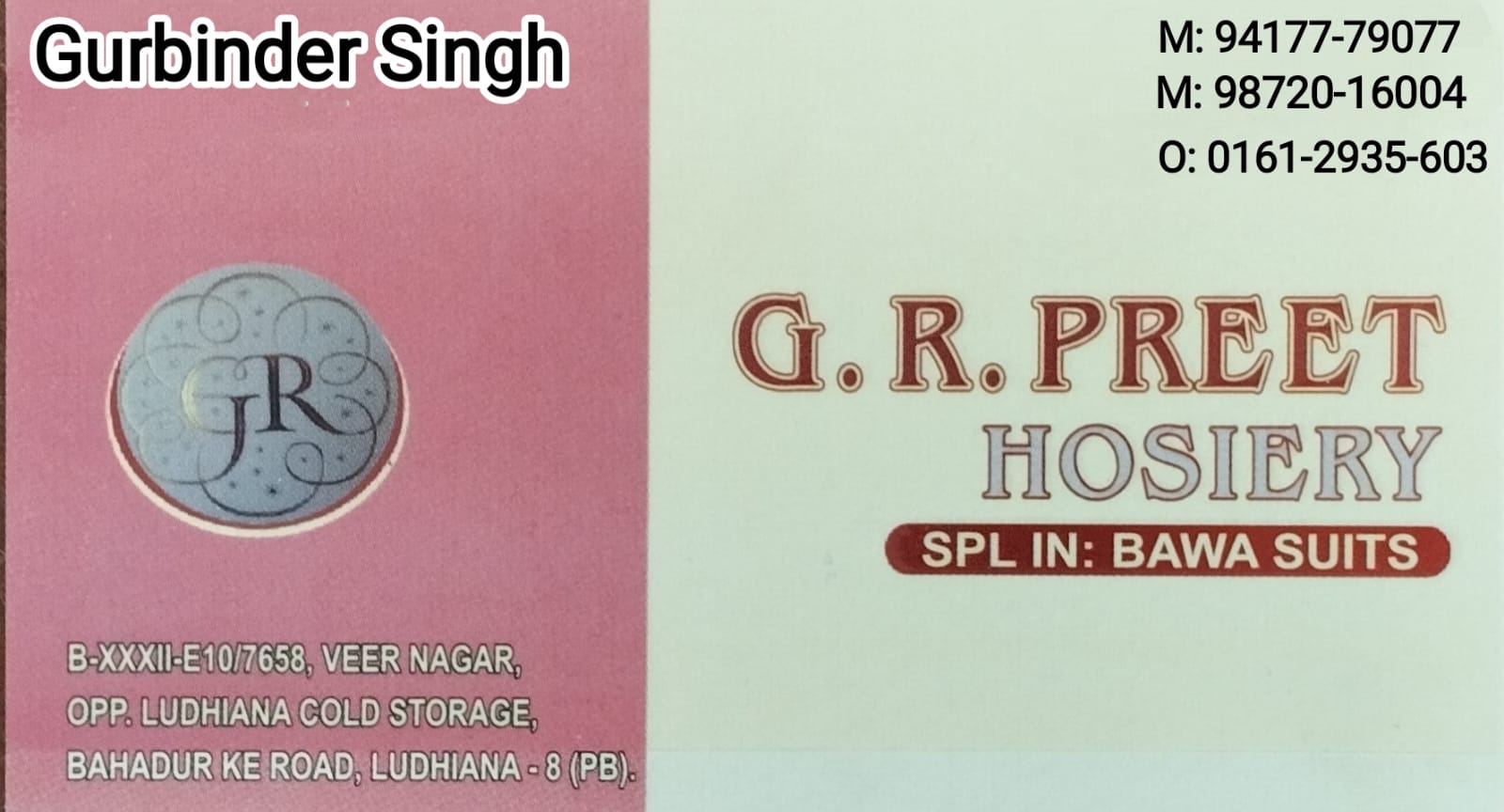 G R Preet Hosiery