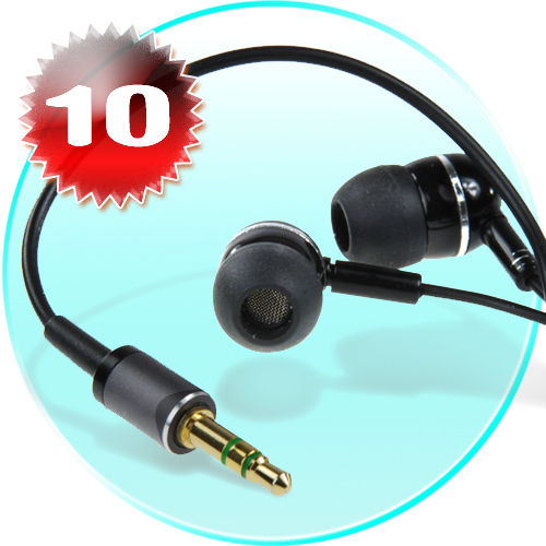 Black Color Earphones With 3.5mm Audio Jack