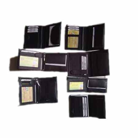 Sheep Leather Black Wallets Design: Trendy