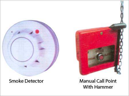 Smoke Detector And Manual Call Point with Hammer