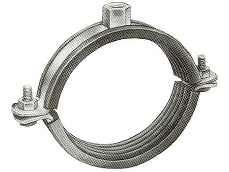 Pipe Support Clamps - Mild Steel Zinc Electroplated M8/M10 to M10/M12 Size Connection | 100kg to 500kg Load Capacity with Lock Bolt and Plastic Washer