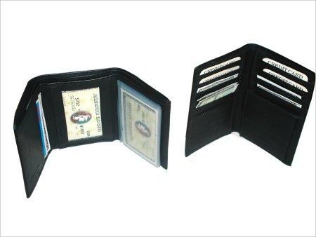 Leather Wallet - Genuine Leather, Two Fold & Three Fold Design , Multiple Color Options Available