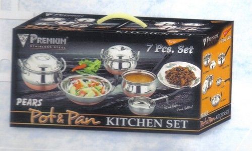 Stainless steel kitchen set