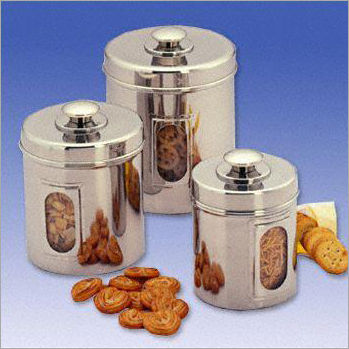 3pc Stainless Steel Canister with Lid