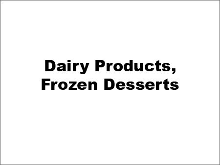 Dairy Products, Frozen Desserts