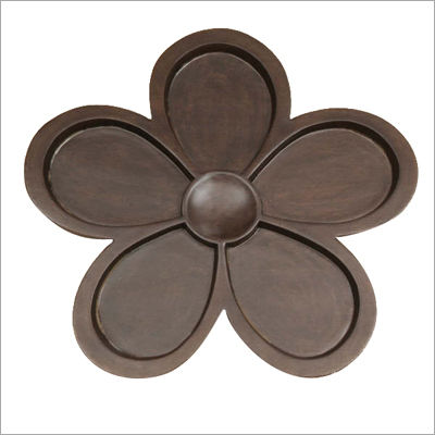 Wooden Flower Platter